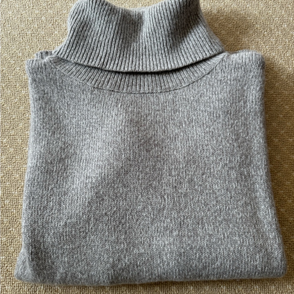 Heather grey Joie turtleneck sweater, size S